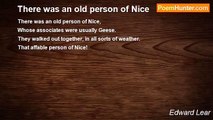 Edward Lear - There was an old person of Nice