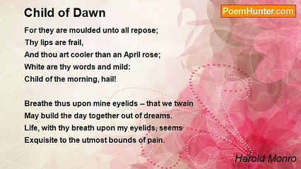 Harold Monro - Child of Dawn