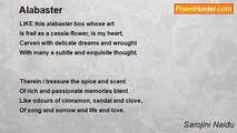 Sarojini Naidu - Alabaster