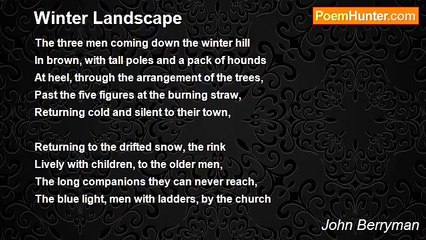 John Berryman - Winter Landscape