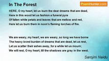 Sarojini Naidu - In The Forest