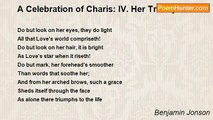 Benjamin Jonson - A Celebration of Charis: IV. Her Triumph
