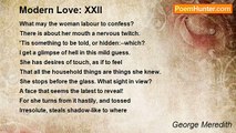 George Meredith - Modern Love: XXII