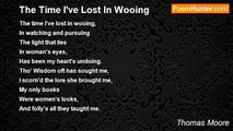 Thomas Moore - The Time I've Lost In Wooing