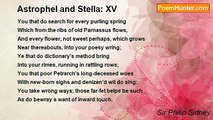 Sir Philip Sidney - Astrophel and Stella: XV