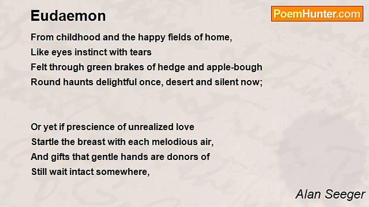 Alan Seeger - Eudaemon