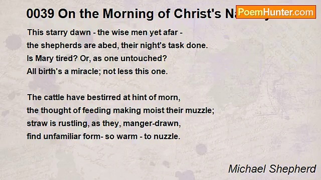 Michael Shepherd - 0039 On the Morning of Christ's Nativity