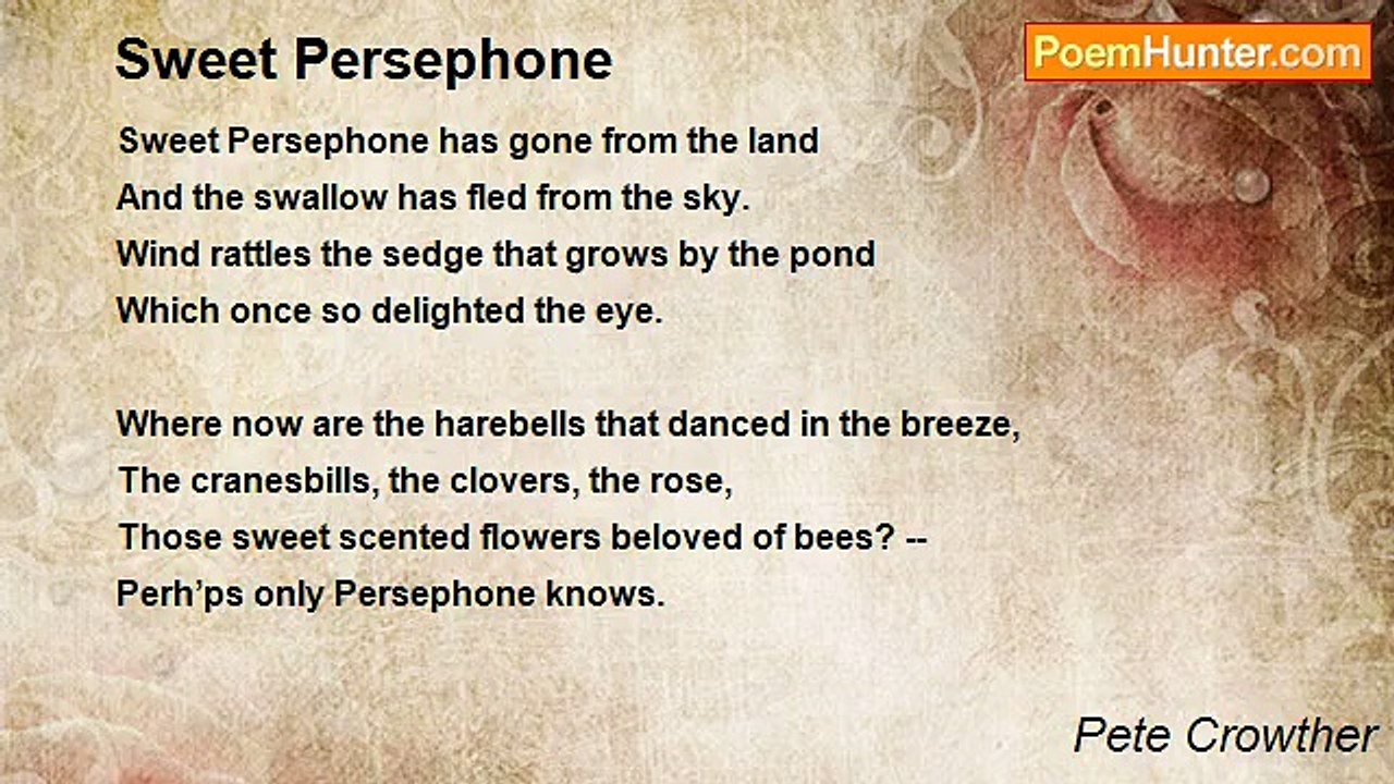 Pete Crowther - Sweet Persephone