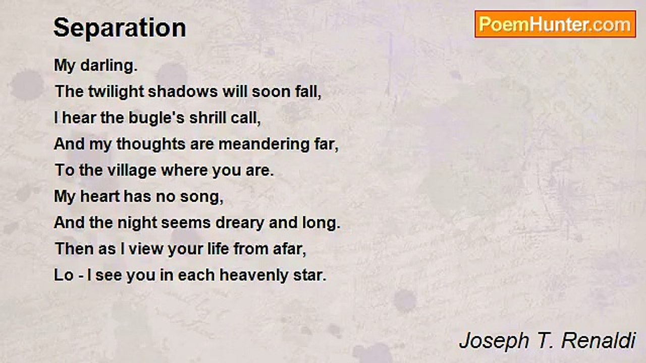 Joseph T. Renaldi - Separation