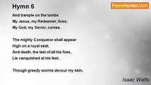 Isaac Watts - Hymn 6
