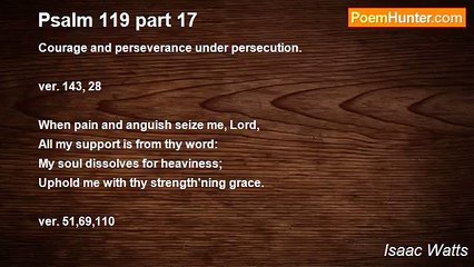 Isaac Watts - Psalm 119 part 17