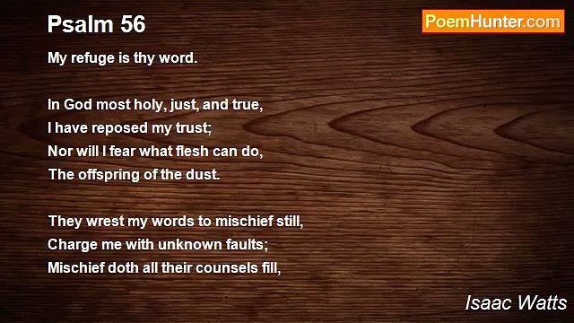 Isaac Watts - Psalm 56