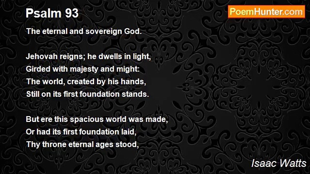 Isaac Watts - Psalm 93