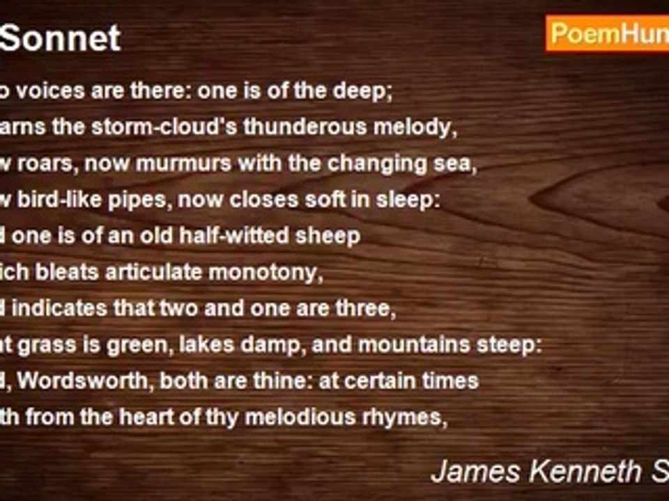 James Kenneth Stephen - A Sonnet