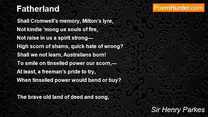 Sir Henry Parkes - Fatherland