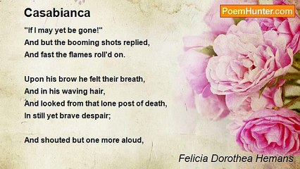 Felicia Dorothea Hemans - Casabianca