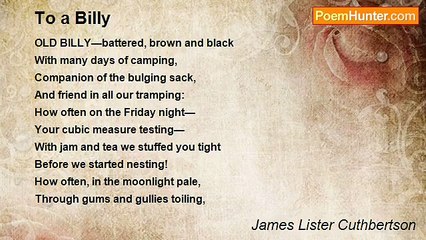 James Lister Cuthbertson - To a Billy