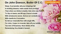 William Strode - On John Dawson, Butler Of C.C.