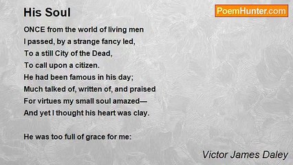 Victor James Daley - His Soul