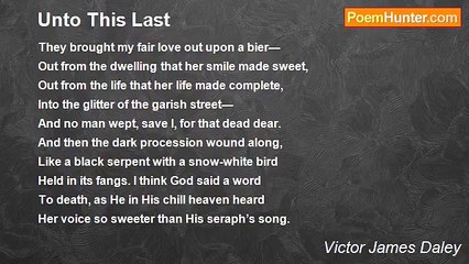 Victor James Daley - Unto This Last