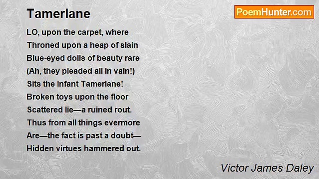 Victor James Daley - Tamerlane