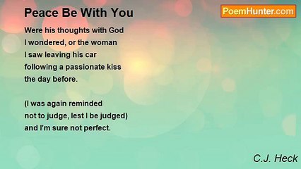 C.J. Heck - Peace Be With You