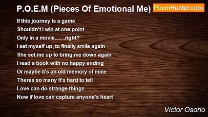 Victor Osorio - P.O.E.M (Pieces Of Emotional Me)