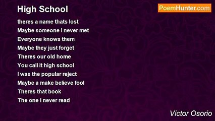 Victor Osorio - High School