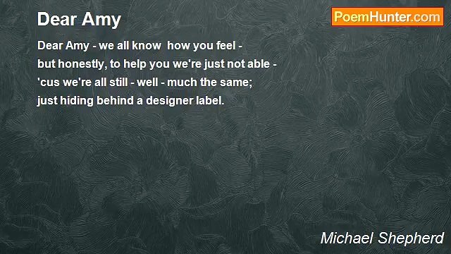 Michael Shepherd - Dear Amy