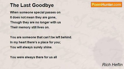 Rich Heflin - The Last Goodbye