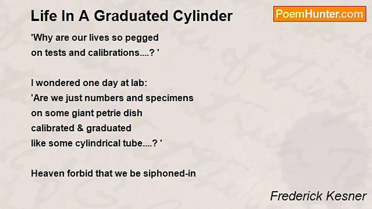 Frederick Kesner - Life In A Graduated Cylinder