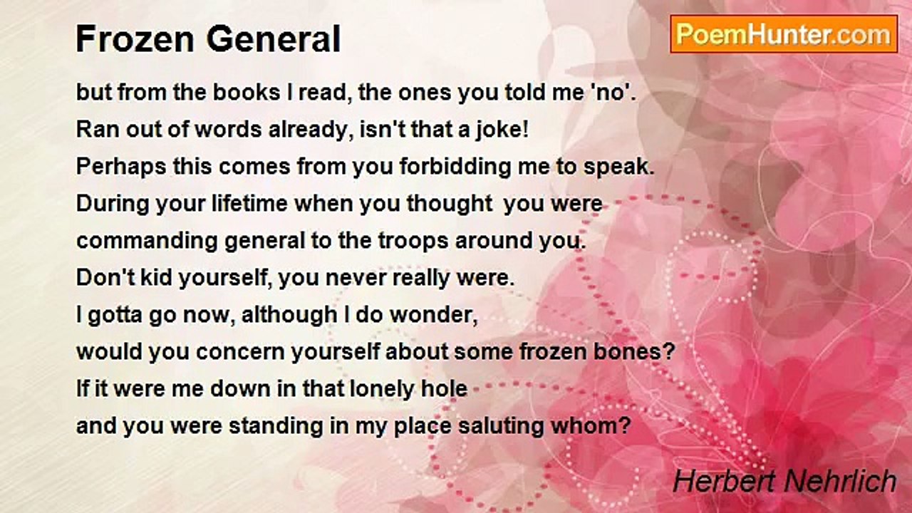 Herbert Nehrlich - Frozen General