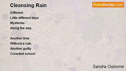 Sandra Osborne - Cleansing Rain