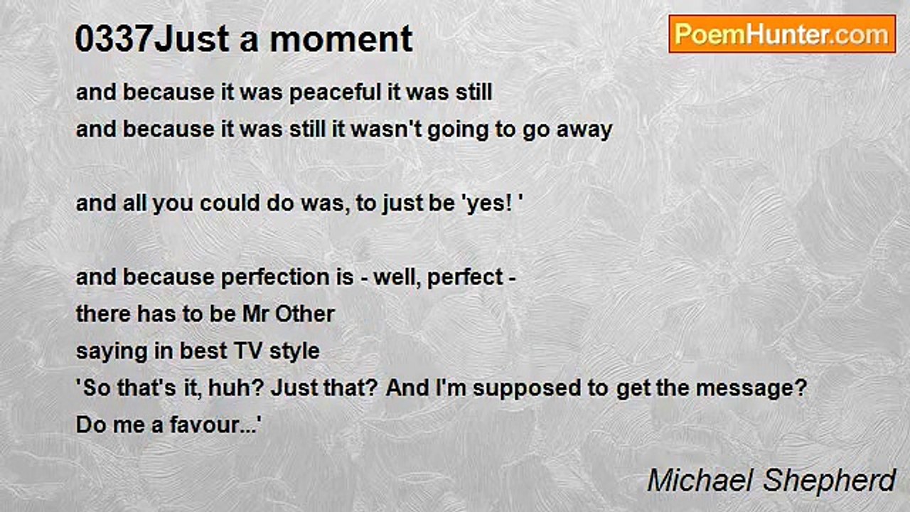Michael Shepherd - 0337Just a moment