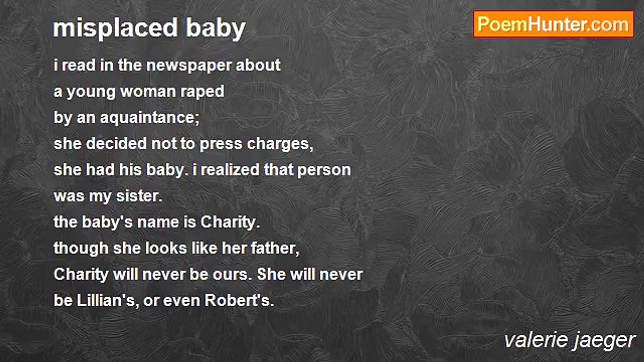 valerie jaeger - misplaced baby