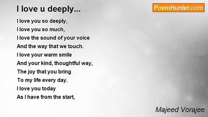 Majeed Vorajee - I love u deeply...