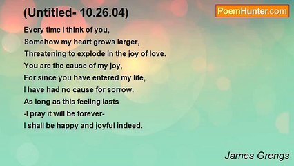 James Grengs - (Untitled- 10.26.04)