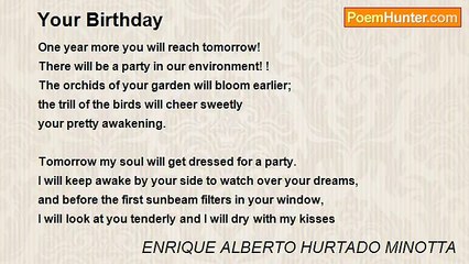 ENRIQUE ALBERTO HURTADO MINOTTA - Your Birthday