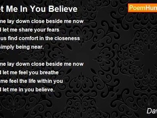 David Keig - Let Me In You Believe