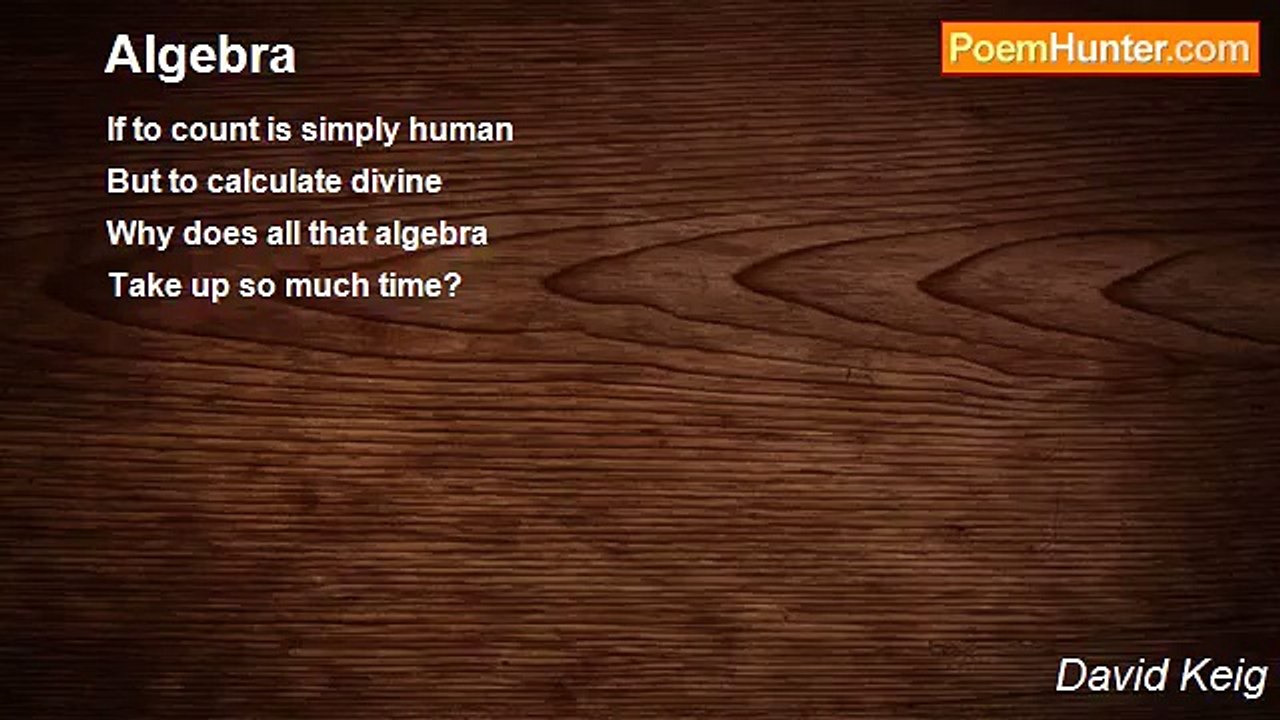 David Keig - Algebra
