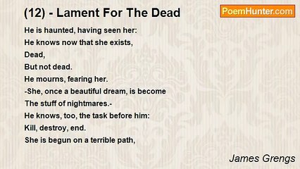 James Grengs - (12) - Lament For The Dead