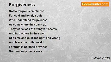 David Keig - Forgiveness