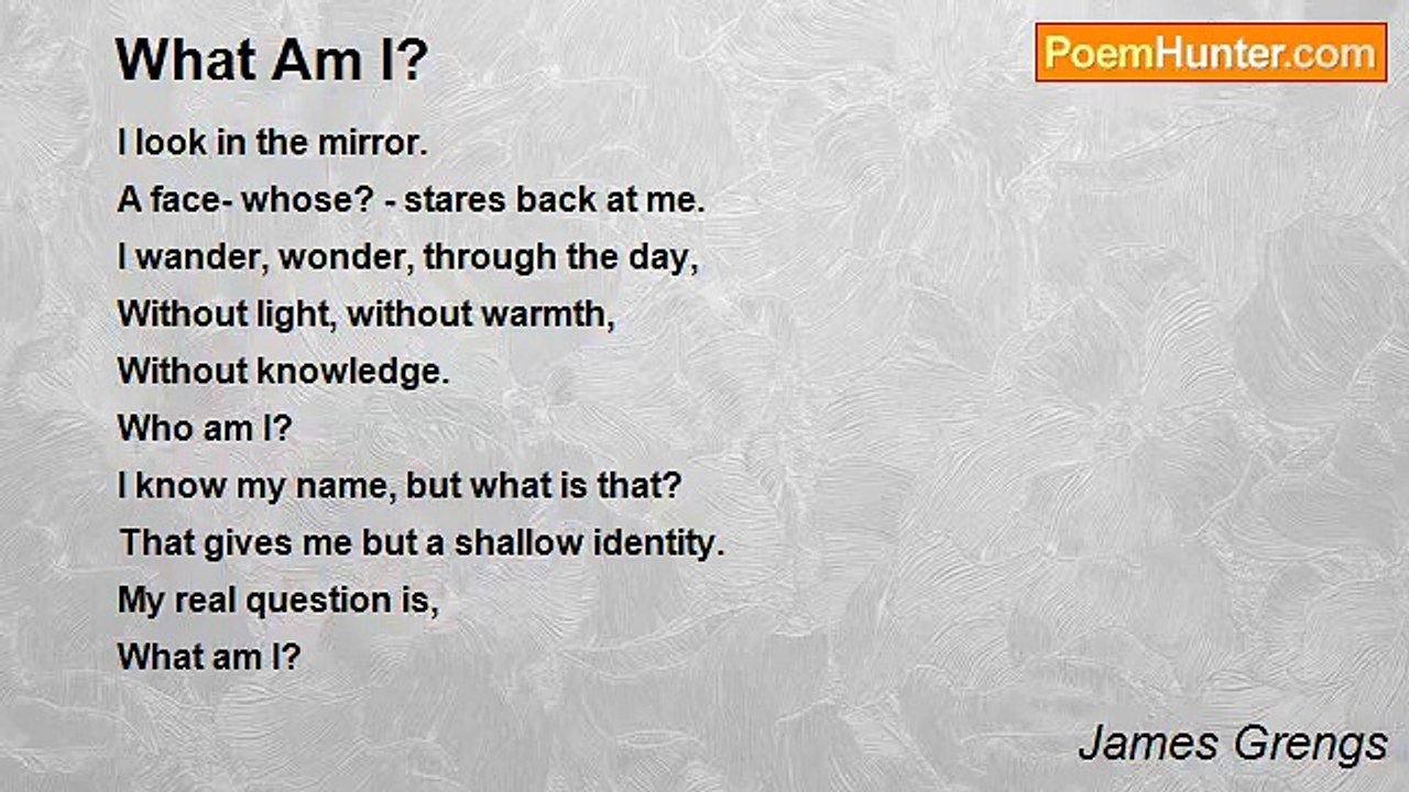 James Grengs - What Am I?
