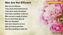 David Keig - Men Are Not Efficient