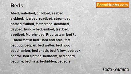 Todd Garland - Beds