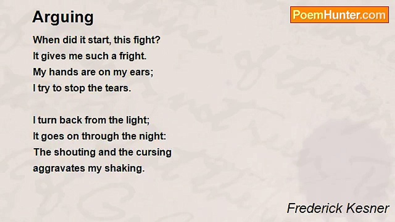 Frederick Kesner - Arguing