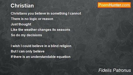 Fidelis Patronus - Christian