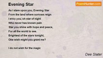 Dee Slater - Evening Star