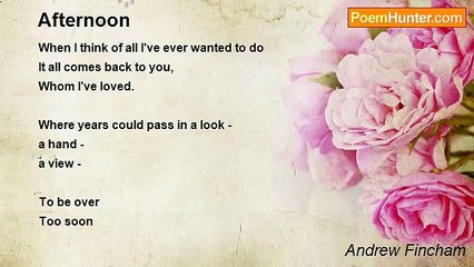 Andrew Fincham - Afternoon