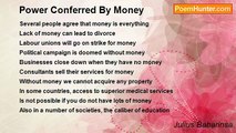 Julius Babarinsa - Power Conferred By Money